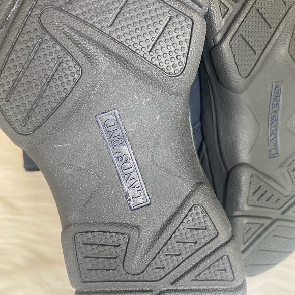 Lands End Womens Size 8D Blue Quilted Suede All Weather Zip Boots - Picture 10 of 13